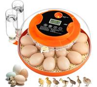 Onsju Lot de 18 incubateurs d'œufs pour couver des œufs, rotation automatique des œufs et contrôle de l'humidité pour éclosion de poulet, canard, caille, pigeon, faisan, perdrix, maison, salle de