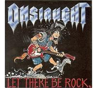 ONSLAUGHT - LET THERE BE ROCK 12" SINGLE UK LONDON 1989 3 TRACK PIC DISC WITH BACKING CARD B/W SHELLSHOCK LIVE AND METAL FORCES LIVE (LONXP224)