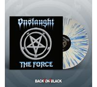 Onslaught THE FORCE Vinyle Double Album 12" Blanc/Bleu Splatters 33 RPM