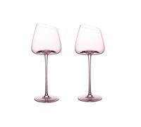 ONSMO Verres À Vin - Verres À Vin Rouge, Verres en Cristal À Bec Biseauté Verres À Vin Rouge Haut De Gamme, Base Épaissie, Ne Se Renverse Pas. Deux Bouteilles De 580 ML Pou