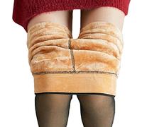 Onsoyours Collants Femme Jambes Collant Polaire Chaud Translucide Slim Extensible Chaud Jambes Minceur Parfait Toison Collant Noir 200g