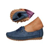 Onsoyours Femme Mocassin Chaussures Plats Décontractés Ballerines Souples à Bouts Ronds C Bleu 36 EU
