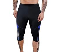 Onsoyours Maillot De Bain Homme Jammers Natation Compétition Short Endurance Long Racing Training Swim Pantalon Sport Plongée Mid Length Trousers B Bleu L