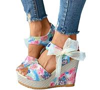 Onsoyours Sandales Femme Talon Carre Été Sandale Bride Cheville Boucle Chaussures Bout Ouvert Sexy Mode Soirée Mariage Cérémonie C Bleu 38 EU