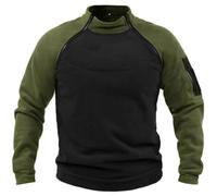 Onsoyours Vestes d'hiver en Polaire pour Homme Chaud sans Capuche pour des Sports Manteau Veste Tactique Militaire d'automne Le Travail et Le Loisir Z1 Armée Verte XL