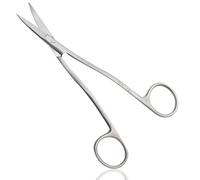 Ontaki Ciseaux à Broder Courbés, Ciseaux Fil & Tissu, 16,5 cm, Argent