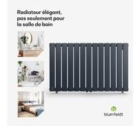 Ontario 100 x 60 Radiateur 1/2" raccordement latéral et central installation murale 681 watts