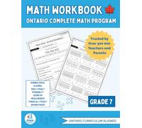 Ontario Grade 7 Math Workbook: The Only Full-Year Workbook That Covers Every Ontario Math Expectation Across All Five Strands