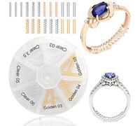 OntaRyon Régleurs de taille de bague - Réducteurs de bijoux - Pince Resizer Invisible Guard - Ajusteur Paquet de 21, 7 Styles - Idéal pour l'or, l'or blanc, l'argent