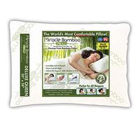 Ontel Miracle Bamboo Pillow Original Oreiller en Mousse à mémoire de Forme déchiquetée - Queen Queen Blanc