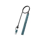 Onten Hub USB C, adaptateur USB C vers USB, hub USB C vers USB A, 7 ports USB-C USB vers USB 3.0/2.0, pour MacBook Pro, iMac 2021, répartiteur USB en alliage d'aluminium, couleur grise