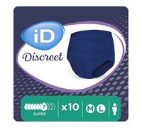 Ontex - Culotte absorbante iD Discreet Pants for Men Super L - Sachet de 10 pièces