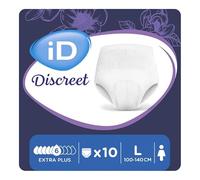 Ontex - Culotte absorbante iD Discreet Pants for Women Extra Plus L - Sachet de 10 pièces