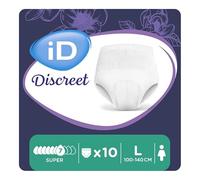 Ontex - Culotte absorbante iD Discreet Pants for Women Super L - Sachet de 10 pièces