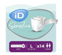Ontex - Protection urinaire avec ceinture iD Sensitive Belt Maxi L - Sachet de 14 pièces