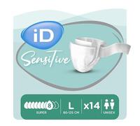 Ontex - Protection urinaire avec ceinture iD Sensitive Belt Super L - Sachet de 14 pièces