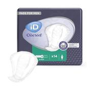 Ontex - Protection urinaire homme iD Discreet Light For Men Super - Sachet de 14 Pièces