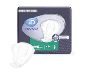 Ontex - Protection urinaire homme iD Discreet Light For Men Super - Sachet de 14 Pièces
