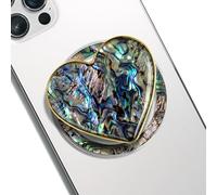 OnTheGrip Support pliable en forme de cœur pour smartphone, tablette, accessoire de téléphone portable (noir eau fraîche)