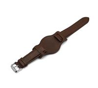 Onthelevel Bracelet de montre en cuir véritable avec tapis pour homme et femme 18 mm 20 mm 22 mm 22mm café