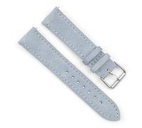 Onthelevel Bracelet de montre en daim noir 18 mm, 19 mm, 20 mm, 22 mm, 24 mm avec dos en cuir noir pour homme et femme, 20mm, Non.