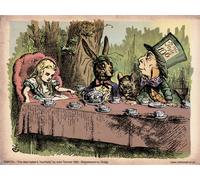 onthewall Affiche vintage Alice au pays des merveilles Tea Party 40 x 30 cm (PDP 078)
