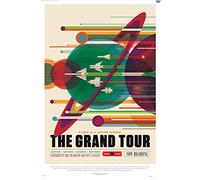 onthewall Poster The Grand Tour, The Great Voyage Space Travel Tourisme, NASA, Système Solaire, Planètes, Rocketship 50 x 70 cm