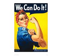 onthewall Poster vintage avec inscription « We Can Do It », Rosie the Riveter Première Guerre Mondiale 50 x 70 cm