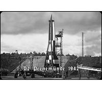 Ontrada Plaque en tôle bombée Peenemünde 1942 V2 12 x 18 cm