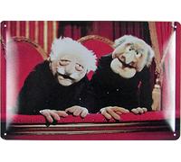 Ontrada Plaque en tôle bombée Waldorf Statler Muppet Show 20 x 30 cm