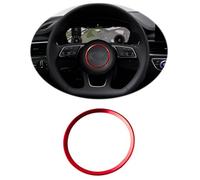ontto 76mm Anneau décoratif de volant intérieur Accessoires pour Audi A4 S4 B9 A3 8V S3 8Y Q2 A5 F5 A1 Avant A4L 2016-2020 Autocollant logo de volant Emblème Garniture Décalcomanies Couverture