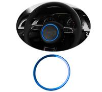 ontto 92mm Anneau décoratif pour volant de voiture Accessoires intérieurs Convient pour Audi A1 A3 A4 B8 A5 A6 A7 A8 Q3 Q5 Q7 SQ5 S1 S3 S4 S5 S6 RS3 RS5 Logo de volant autocollant Emblème Garniture