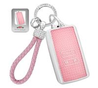 ontto Coque de clé à 4 boutons pour e voiture Renault 4/5 E-Tech Clio 5 Capture Scenic Megane 4 Austral Koleos TPU Coque de e voiture Porte-clés A Rose