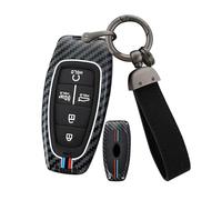 ontto Coque de clé de voiture à 5 boutons - Convient pour Hyundai Santa Fe Ioniq 5 Staria Tucson NX4 Nexo Atos Solaris Prime 2020-2024 - En métal