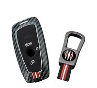 ontto Coque de clé de voiture anti-rayures pour BMW Série 1, 2, 3, 4, 5, 6, 7, X3, X4, M2, M3, M4, M5, M6, GT3, GT5, 3 boutons, bandes rouges et blanches