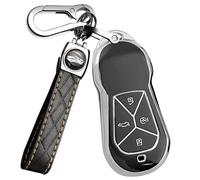 ontto Coque de e voiture - Boîte à clés - Convient pour Xpeng Xiaopeng P5 P7 G9 G3i - Coque de protection en TPU - Porte-clés - 4 boutons - Noir