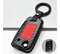 ontto Coque de e Voiture Compatible avec Audi A1 Sportback 2019-2021 A1 Sportback 30 2019 TFSI S-Line Télécommande Coque ABS Porte-clés Protection en Fibre de Carbone Rouge