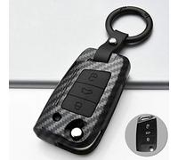 ontto Coque de e Voiture Compatible avec Audi A1 Sportback 2019-2021 A1 Sportback 30 2019 TFSI S-Line Télécommande Coque ABS Porte-clés Protection en Fibre de Carbone Noir
