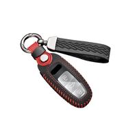 ontto Coque de e voiture compatible avec Audi A3 8Y Hybrid A6 C8 A8 55 TFSI E-Tron 55 Q4 Q7 Q8 A8L RS3 RS6 RS7 2020-2024 - En cuir - 3 boutons - Noir