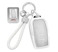 ontto Coque de clé de voiture compatible avec Toyota Yaris Hybride Rav4 2025 Yaris 4 GR Sport Corolla TS Sport 2024 Coque de clé en TPU Porte-clés Décoration de clé 2/3/4 boutons
