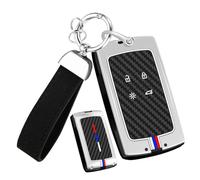 ontto Coque de e voiture - Convient pour e carte R-enault Clio 5 Capture 2021 Scenic Megane 4 Austral Koleos Zoe Kangoo Twingo Arkana - Étui en métal à télécommande - C - Argent