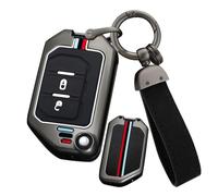 ontto Coque de e voiture - Convient pour Jeep Grand Cherokee Gladiator Wrangler Unlimited JT JLU TJ JL 2018-2024 - Coque de protection en métal - Télécommande - 2 boutons - Noir