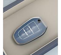 ontto Coque de clé de Voiture - Convient pour Peugeot 308 408 508 2008 3008 4008 5008 Citroën C4L C6 C3-XR Picasso DS3 DS4 - en Silicone TPU - Gris argenté
