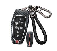 ontto Coque de clé de voiture en alliage de zinc - Convient pour Hyundai Tucson NX4 N-Line Ioniq 5 Santa Fe TM Nexo Grandeur 2021 2022 2023 - 7 boutons - Porte-clés - Accessoire