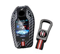 ontto Coque de clé de voiture en fibre de carbone compatible avec BMW Display Key 5 G30 6 G32 7 G11 G12 8 G14 X3 G01 X4 G02 X5 G05 X7