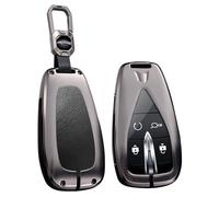 ontto Coque de clé de voiture en métal - Convient pour Changan CS35 CS55 CS75 Plus CS95 Eado Plus Uni-T Uni-K Uni-V Oushang X5 X7 2019-2025 - Boîtier de clé - A - Noir