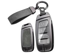 ontto Coque de clé de voiture en métal pour Changan Hunter F70 CS35 CS85 Coupé CS95 CS75 Plus 2019 2020 Coque de protection porte-clés 3/4/7 bouton-B Gris