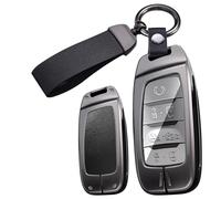 ontto Coque de clé de voiture en métal pour Changan Hunter F70 CS35 CS85 Coupé CS95 CS75 Plus 2019 2020 Coque de protection porte-clés 3/4/7 bouton-B Noir