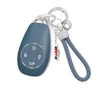 ontto Coque de e voiture en TPU pour Leapmotor T03 C11 S01 C01 2022 2023 2024 2025 avec bords argentés, étui de protection pour vec porte-clés, protection pour télécommande, 4 boutons - Gris