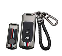 ontto Coque de clé de voiture pour Honda Forza 250 350 X-ADV 750 SH150i SH300 150 PCX 125 SH125 JpADV150 Coque de clé de moto avec porte-clés 2 boutons - Noir